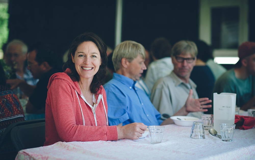 Christie Goode at Community Meal