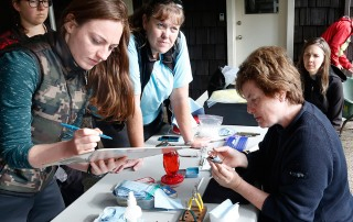 Hummingbird banding at Brooksdale Environmental Centre.
