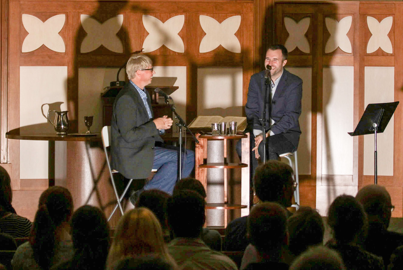 Luke and Markku at Stories and Song Hamilton