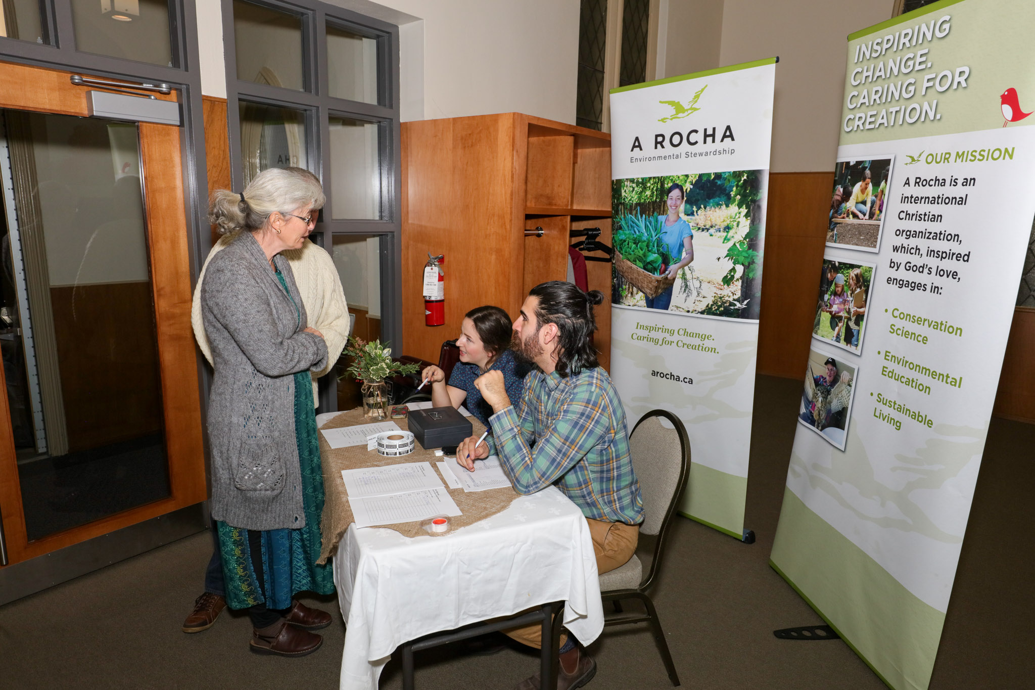 Stories and Song Hamilton Registration Table