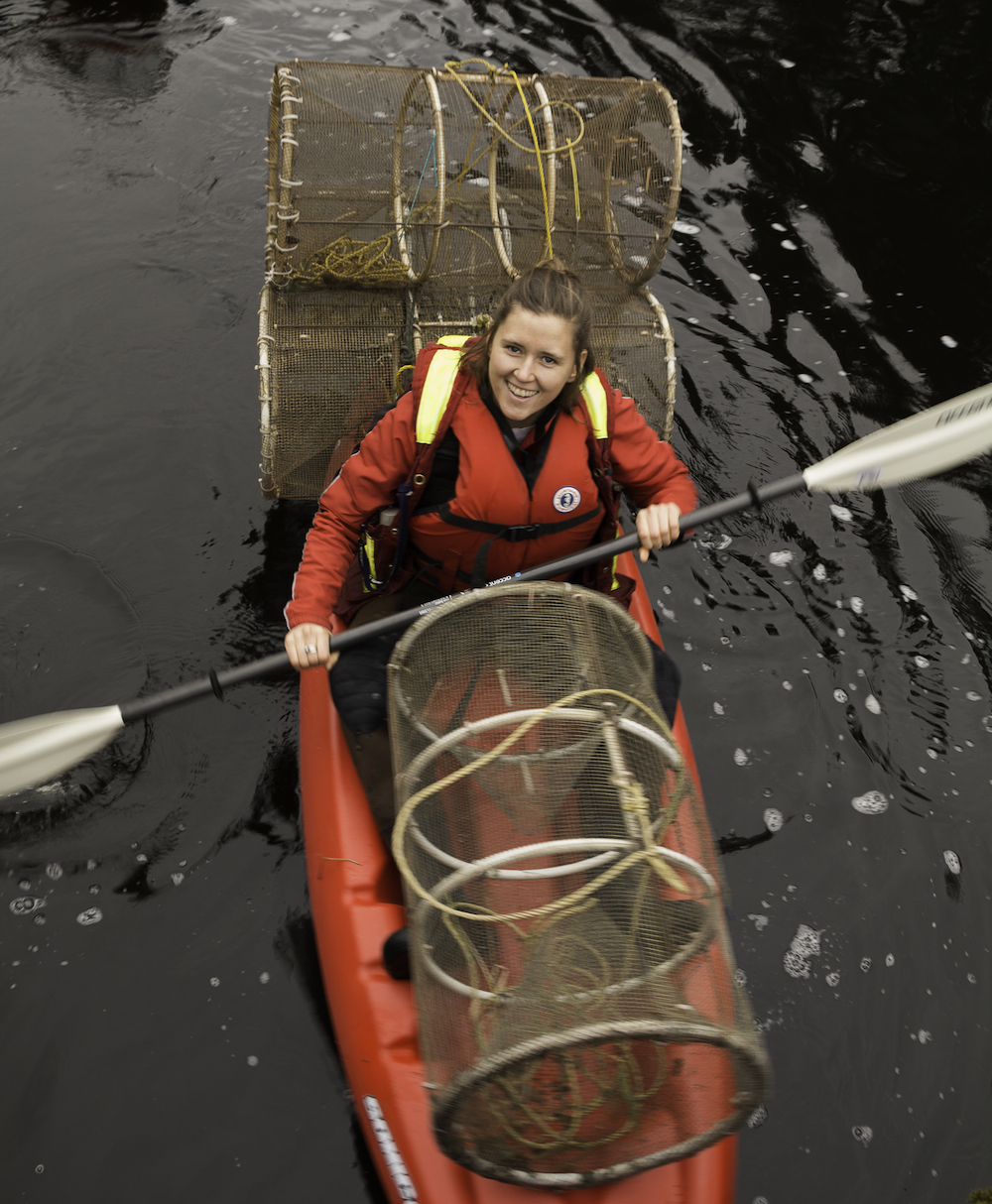 Elise Huculiak in Kayak