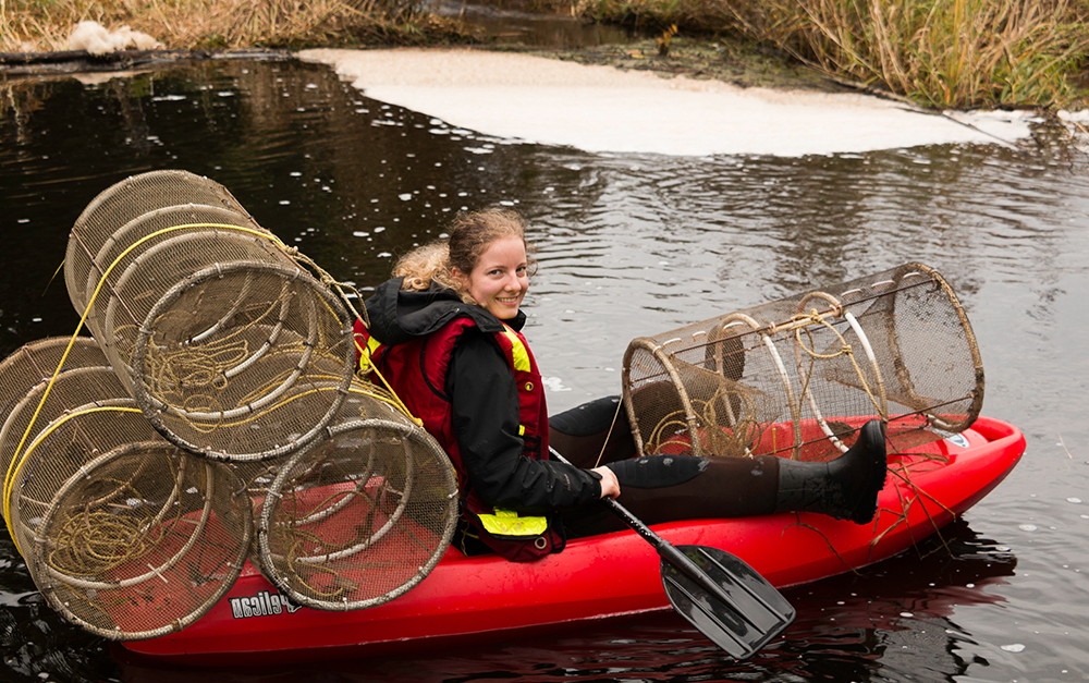 Melanie in Kayak