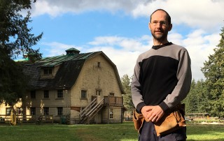 Alain Poses By Barn