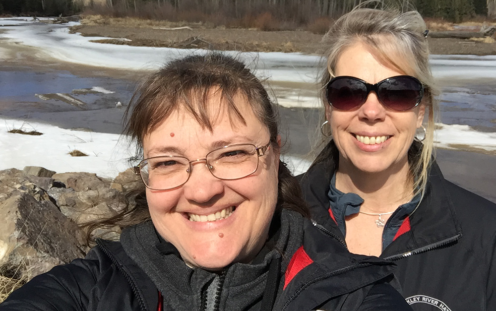 Cindy Verbeek with Volunteer Regina