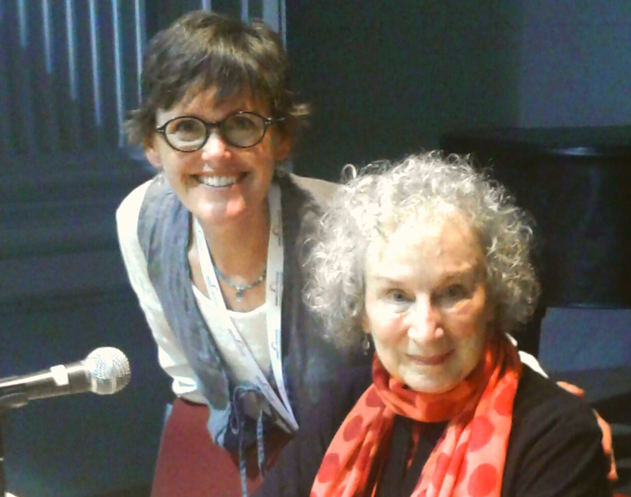 Leah Kostamo with Margaret Atwood